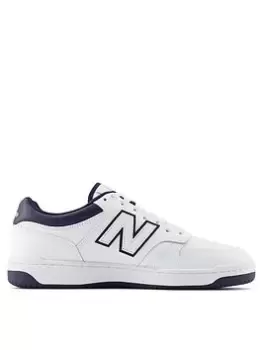 Image of New Balance 480 Trainers - White/Black, Size 7, Men
