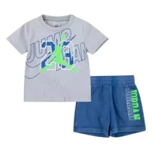 Image of Air Jordan Short Set Bb99 - Blue