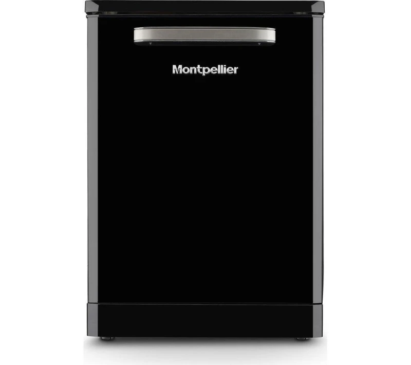 Image of Montpellier Retro MAB1353DK Full Size Dishwasher - Black 5060617985041