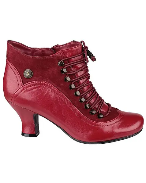 Image of Hush Puppies Hush Puppies Vivianna Heeled Boot RED Female 4 YT49809
