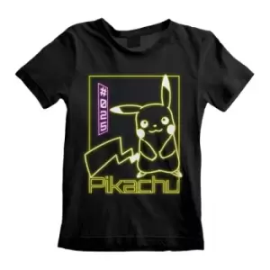 Image of Pokemon - Pikachu Neon (Kids) 3-4 Years