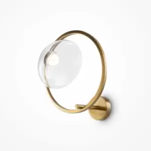 Image of Maytoni Lunare II Modern Integrated LED Wall Lamp Brass 3000K