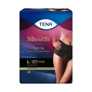 Image of Tena Silhouette High Waisted Black Incontinence Pants