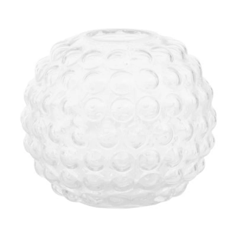 Image of Orsina Elegant Small Round Glass Vase, Stylish Round Pottery Vase, Functional And Compact Glass Vase For Flowers