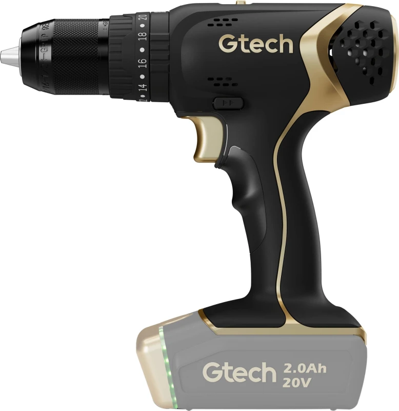 Image of Gtech Cordless Combi Drill - Black / Gold, Black