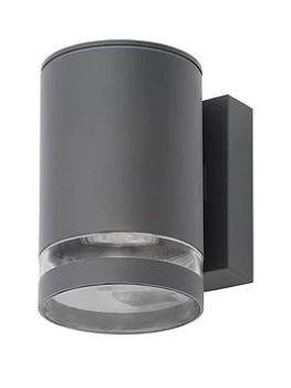 Image of Merton 1 Light Up Or Down Wall Light Textured - Anthracite