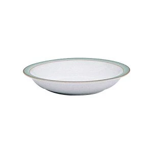 Image of Denby Regency Green Shallow Rimmed Bowl