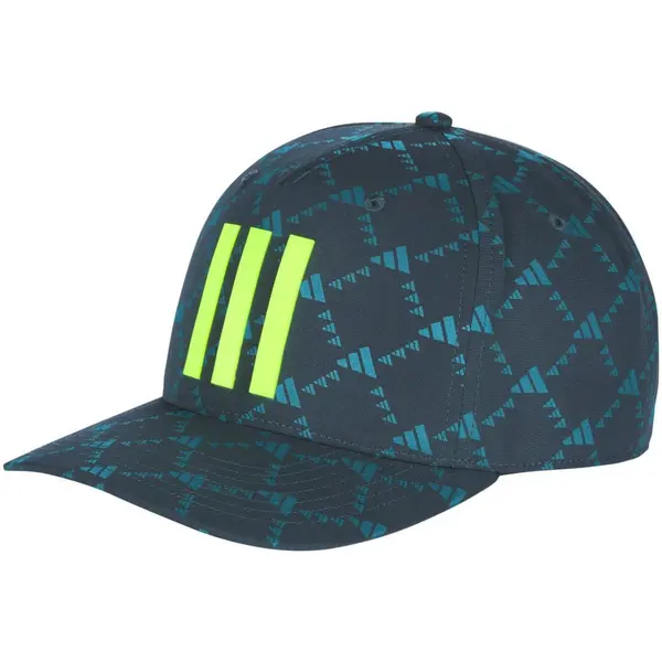 Image of adidas Tour 3 Stripe Print Cap - arctic night - OSFM