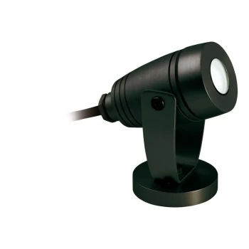 Image of Waterproof - LED 1 Light Outdoor Wall Light & Spike Spot Black IP68 - Firstlight