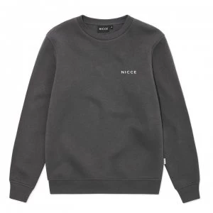 Image of Nicce Chest Logo Sweatshirt Mens - Grey