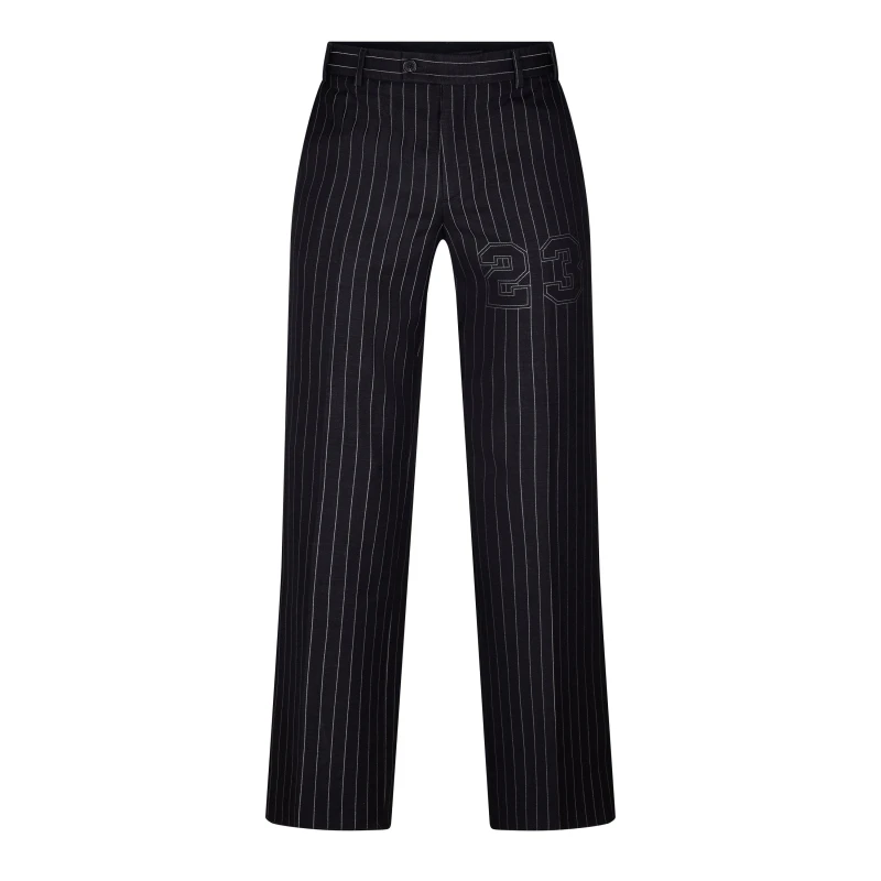 Image of Off White Mens 23 Pinstripe 2023 Slim Fit Trousers Salone male XS