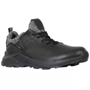 Image of Trespass Mens Cole Leather Trainers (9 UK) (Black/Grey)