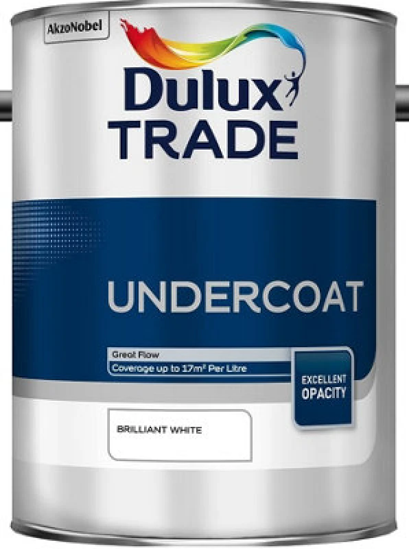 Image of Dulux Trade Undercoat Brilliant White 5L