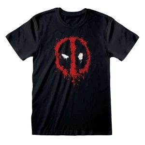 Image of Marvel Comics Deadpool - Splat Unisex Small T-Shirt - Black