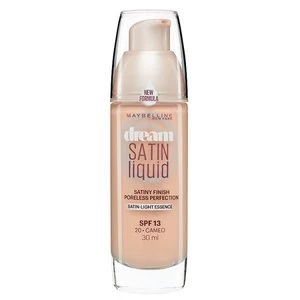 Image of Maybelline Dream Satin Liquid Foundation 20 Cameo 30ml Nude