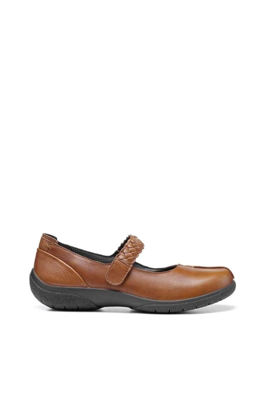 Image of Hotter Womens 'Shake II' Mary Janes in Tan Size: 7 Tan Female 7