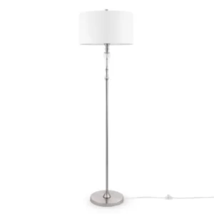Image of Alicante Floor Lamp Nickel, 1 Light, E27
