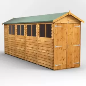 Image of 18x4 Power Overlap Apex Double Door Garden Shed