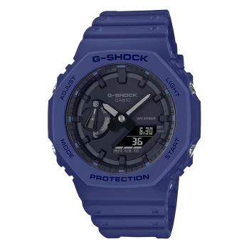 Image of Mens G-Shock GA-2100-2AER Octagon Series Blue Wristwatch Colour - Black