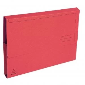 Image of Forever Document Wallet A4 290gsm Red Pack 50 73970EX