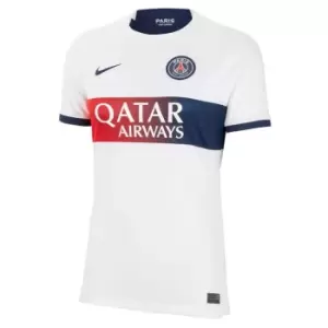 Image of Nike Paris Saint Germain Away Shirt 2023 2024 Womens - White