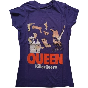 Image of Queen - Killer Queen Womens Medium T-Shirt - Purple