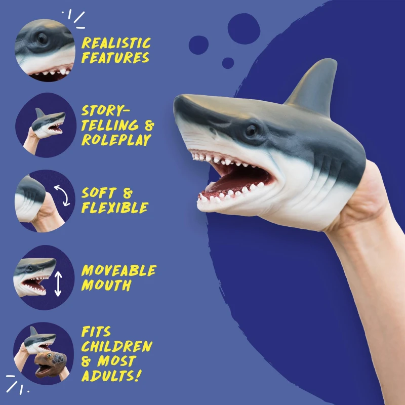 Image of Wild Thingz Hand Puppet - Shark Multi unisex