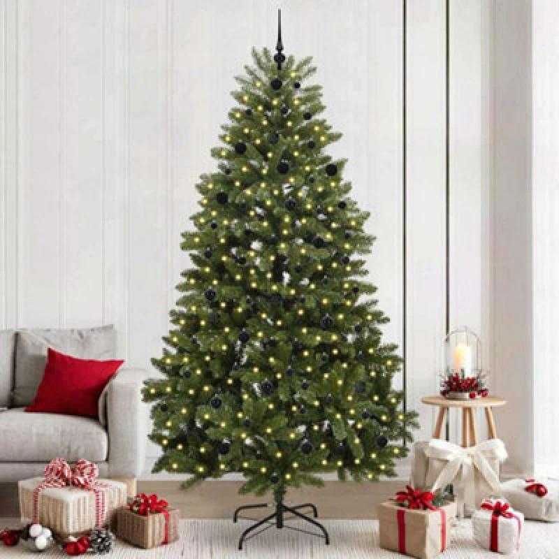 Image of Vidaxl Artificial Christmas Tree Green 240 Cm Pvc And Metal