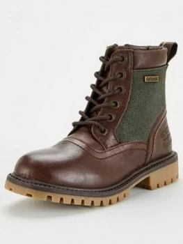 Image of Barbour Cheviot Lace Up Boots - Brown