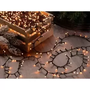 Image of Festive Indoor & Outdoor 5ft Christmas Tree Glow-Worm Lights 520 Warm White LEDs
