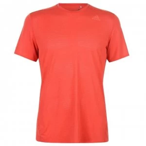 Image of adidas Supernova Short Sleeved T Shirt - Hi-Res Red
