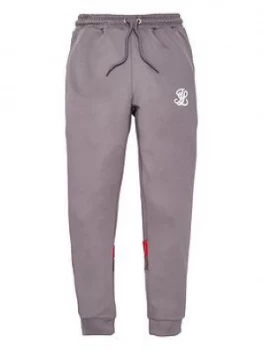 Image of Illusive London Boys Contrast Panel Jog Pants - Grey