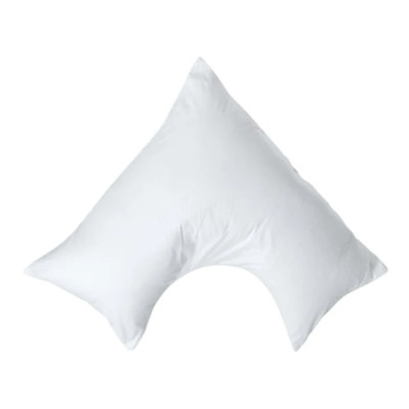 Image of Homescapes Egyptian Cotton V Shaped Pillowcase 200 TC White