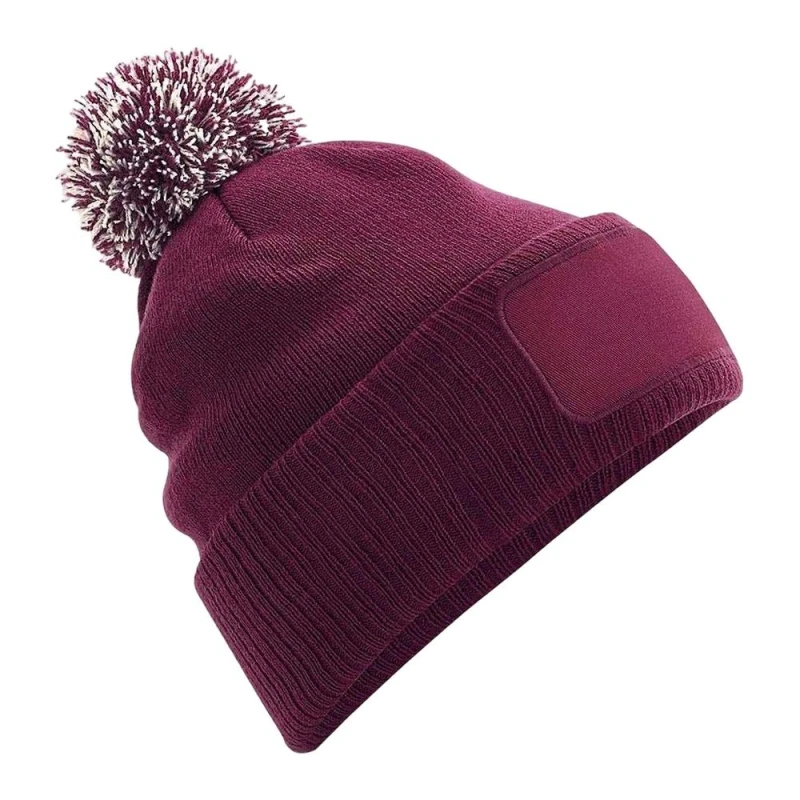 Image of Beechfield Beechfield Men Snowstar Beanie in Burgundy Burgundy One Size Male 5063425497867