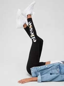 Image of Ellesse Tilly Leggings - Black/Multi, Black/Multi, Size 6, Women