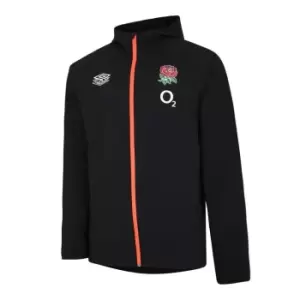 Image of Umbro England Rugby Shower Jacket 2021 2022 Mens - Black