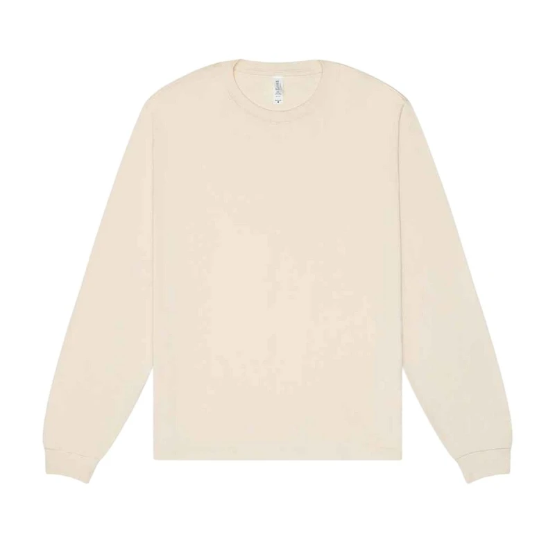 Image of Bella + Canvas Mens Heavy Boxy Long-Sleeved T-Shirt in Natural Size: XS Natural Male XS