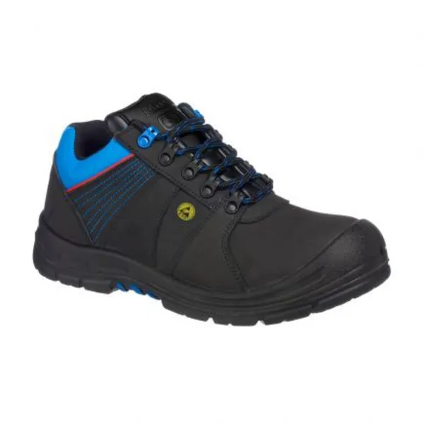 Image of Portwest Compositelite Protector ESD Safety Shoes FD27BKB41 Colour: Black / Blue