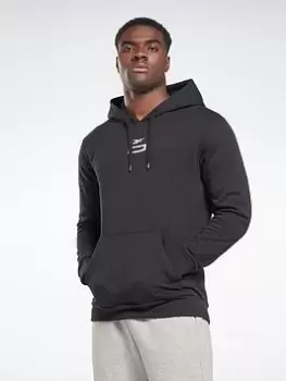 Image of Reebok Thermowarm+graphene Cotton Hoodie, Black Size M Men