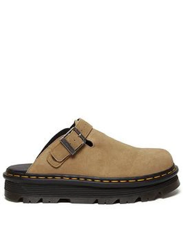 Image of Dr. Martens ZebZag Suede Closed Mules Black Men 37 (4);39 (5.5 to 6)