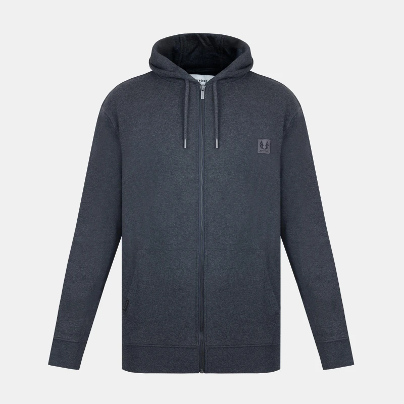 Image of Firetrap Mens Zip Hoodie Charcoal Marl male S
