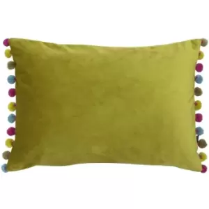 Image of Paoletti Fiesta Rectangle Cushion Cover (35 x 50cm) (Bamboo/Multi) - Bamboo/Multi