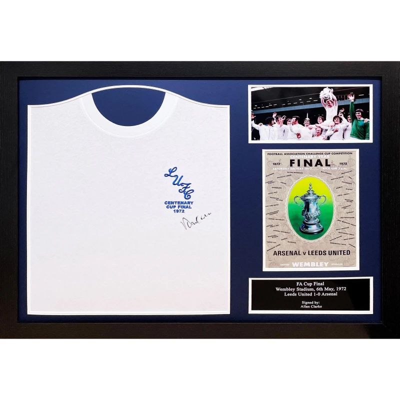 Image of AllStarSignings Ltd Allan Clarke signed Leed shirt White unisex One Size