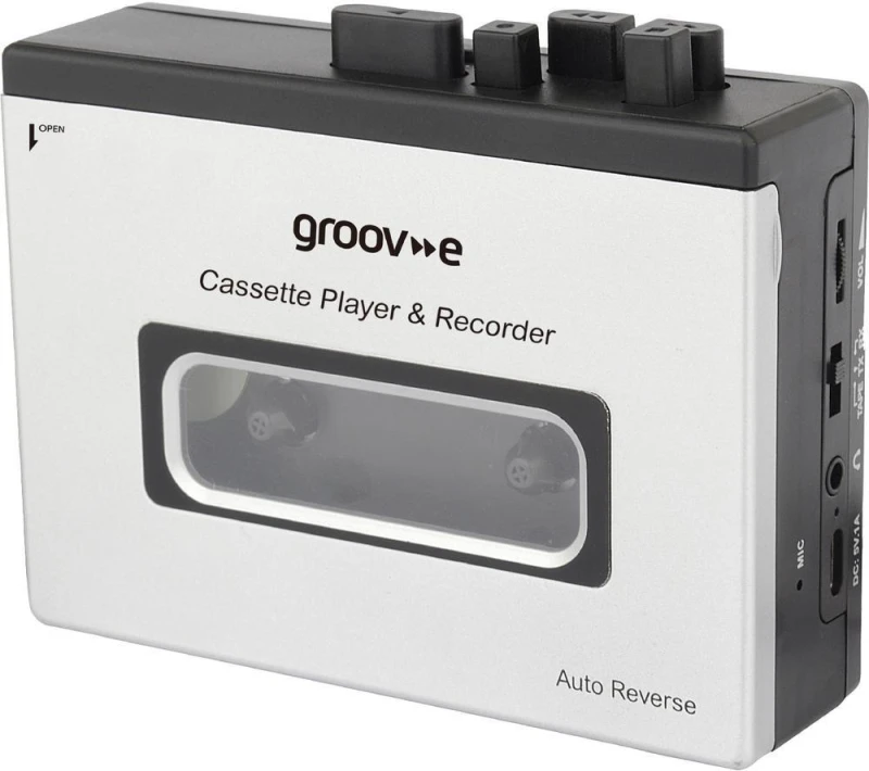 Image of GROOV-E Retro Series GV-PS530 Cassette Player & Recorder - Silver/Grey 5060108299930