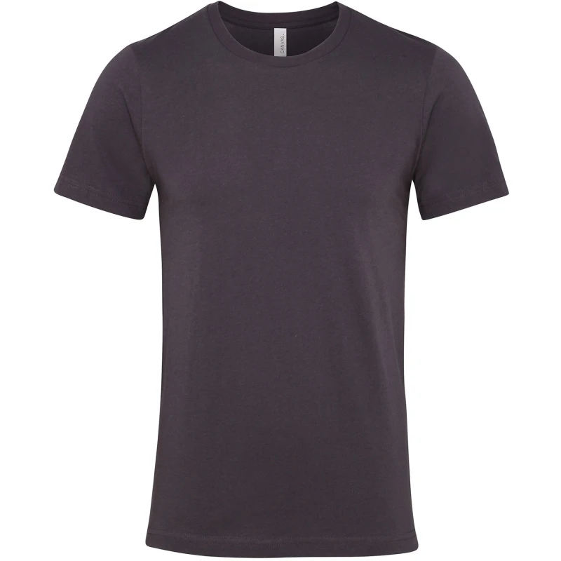 Image of Bella + Canvas Mens Jersey Crew Neck T-Shirt in Jet Black Size: XS Jet Black Male XS