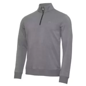 Image of Calvin Klein COLUMBIA HALF ZIP SWEATER Silver Marl - M