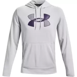 Image of Under Armour Armour Fleece Logo Hoodie Mens - Grey