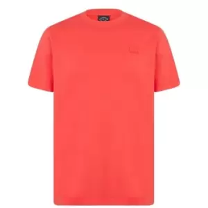 Image of Paul And Shark Faded Short Sleeve T Shirt - Red