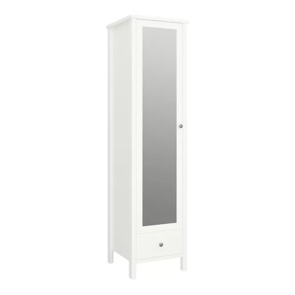 Image of Tromso 1 Mirror Door + 1 Drawer Wardrobe