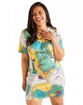 Image of Yumi Curves Tassel And Chain Tunic Dress